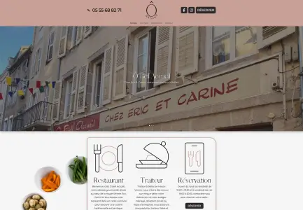 Création Site vitrine - Ô Bell’Accueil - Réalisation Julien Laroche
